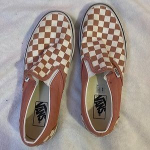 Pink Checkered Slip-on Vans